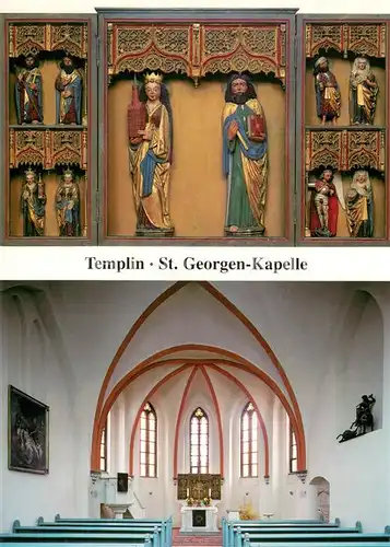 AK / Ansichtskarte Templin St. Georgen Kapelle Innenansicht Templin
