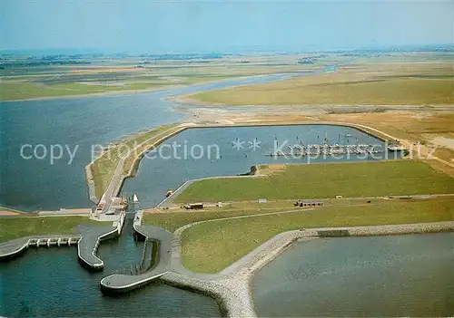 AK / Ansichtskarte Meldorf Fliegeraufnahme Bucht m. Jachthafen Meldorf