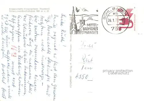 AK / Ansichtskarte Hundseck_Buehl Knappschafts Vorsorgeheim Innenansichten 