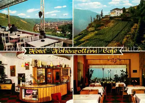 AK / Ansichtskarte Ahrweiler_Ahr Hotel Cafe Restaurant Hohenzollern Terrasse Weinberge Ahrweiler_Ahr