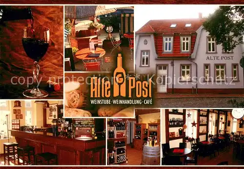 AK / Ansichtskarte Gingst Alte Post Weinstube Weinhandlung Cafe Gingst