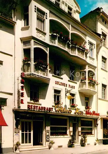 AK / Ansichtskarte Bad_Ems Hotel Goldnes Fass Bad_Ems