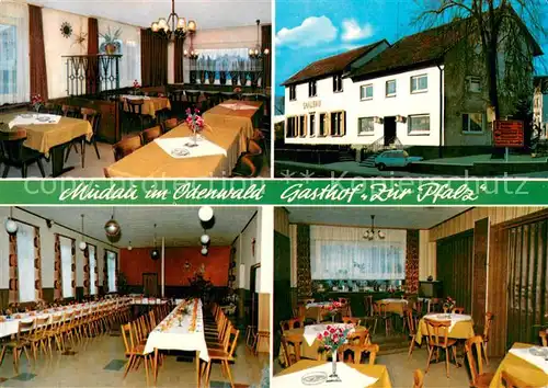 AK / Ansichtskarte Mudau Gasthof Zur Pfalz Gastraeume Mudau