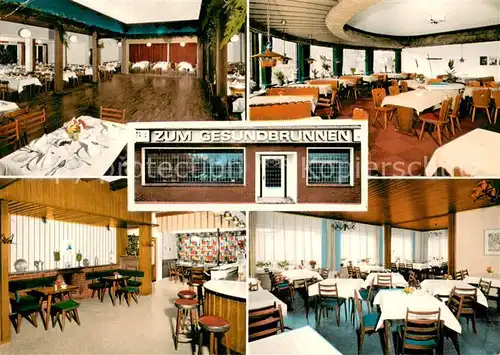 AK / Ansichtskarte Helle_Bad_Zwischenahn Gasthaus Zum Gesundbrunnen Gastraeume Bar Helle_Bad_Zwischenahn