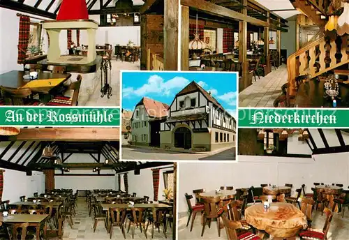 AK / Ansichtskarte Niederkirchen_Deidesheim Gaststaette An der Rossmuehle Gastraeume Niederkirchen Deidesheim