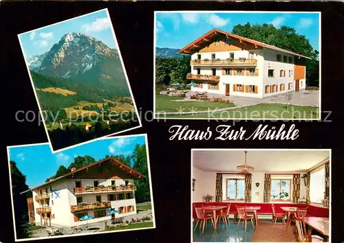 AK / Ansichtskarte Schoellang Haus Zur Muehle Gaststube Panorama Schoellang
