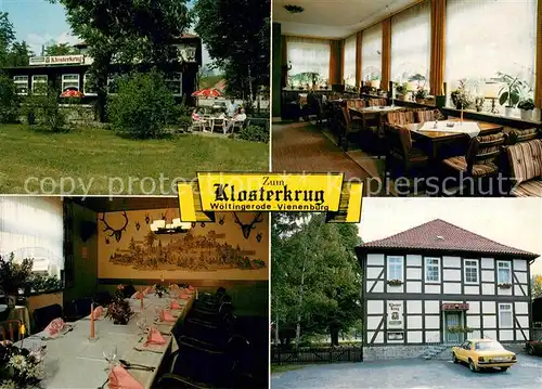 AK / Ansichtskarte Vienenburg Gasthaus Zum Klosterkrug Gastraeume Vienenburg