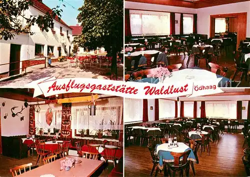 AK / Ansichtskarte oedhaag Ausflugsgaststaette Waldlust Gastraeume oedhaag