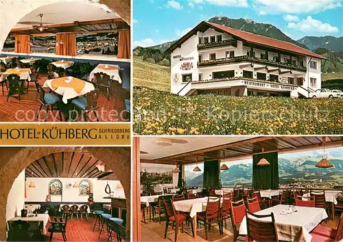 AK / Ansichtskarte Seifriedsberg_Sonthofen Hotel Kuehberg Gastraeume Seifriedsberg Sonthofen