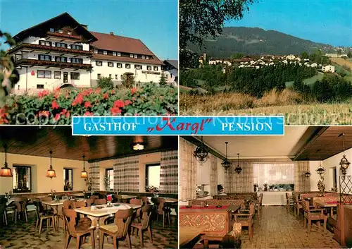 AK / Ansichtskarte Patersdorf Gasthof Kargl Pension Gastraeume Panorama Patersdorf