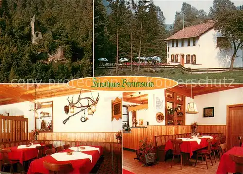 AK / Ansichtskarte Breitenstein_Pfalz Forsthaus Breitenstein Gastraeume Breitenstein_Pfalz