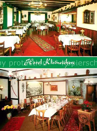 AK / Ansichtskarte Hueckeswagen Hotel Kleineichen Gastraeume Hueckeswagen