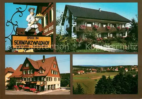 AK / Ansichtskarte Calw Pension Schwarwaldhof Wirtshausschild Panorama Calw