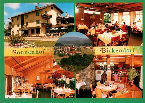 AK / Ansichtskarte Birkendorf Gasthof Sonnenhof Hotel Cafe Sonnhalde Gastraeume Birkendorf