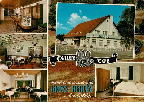 AK / Ansichtskarte Gross_Hehlen Hotel Restaurant Celler Tor Gastraeume Bar Zimmer Gross_Hehlen