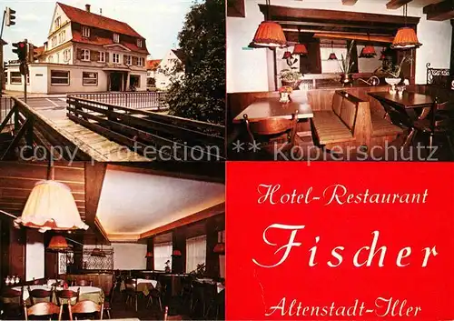 AK / Ansichtskarte Altenstadt_Iller Hotel Restaurant Fischer Gastraeume Altenstadt_Iller
