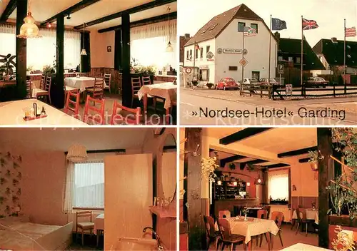 AK / Ansichtskarte Garding Nordsee Hotel Gaestezimmer Gastraeume Garding