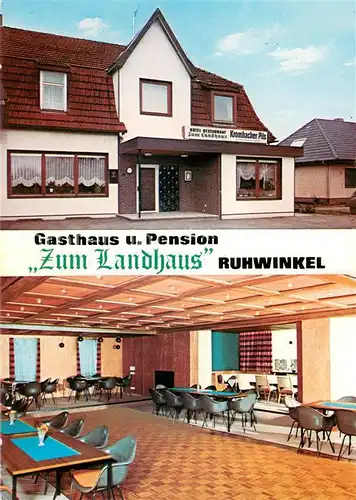 AK / Ansichtskarte Ruhwinkel Gasthaus Pension Zum Landhaus Grosser Saal Ruhwinkel