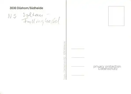 AK / Ansichtskarte Dueshorn Gasthaus am Walde Strandbad Teiche am Wedden Kaufhaus Koerber Dueshorn