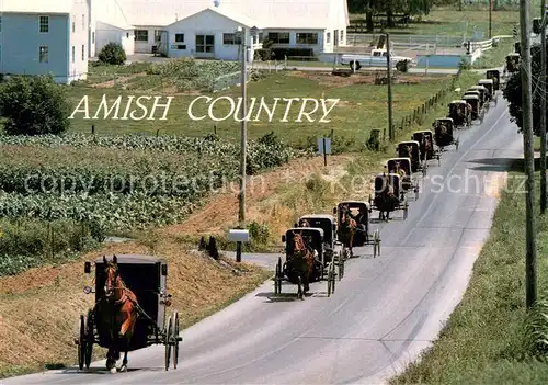 AK / Ansichtskarte Intercourse_PA Amish Country horse drawn carriages 
