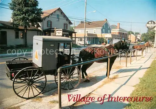 AK / Ansichtskarte Intercourse_PA Amish Seasons Horse drawn carriages 