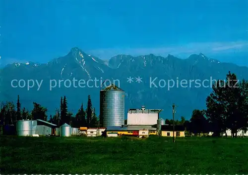 AK / Ansichtskarte Anchorage Modern Farm in the Matanuska Valley Mountains 