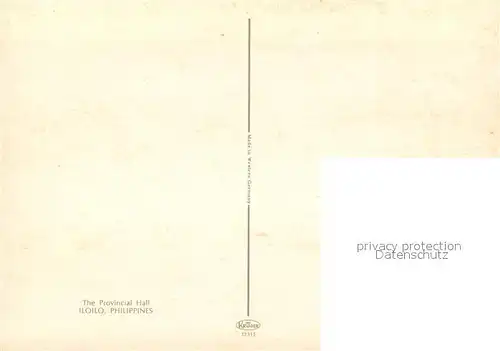 AK / Ansichtskarte Iloilo Provincial Hall Fountain Iloilo