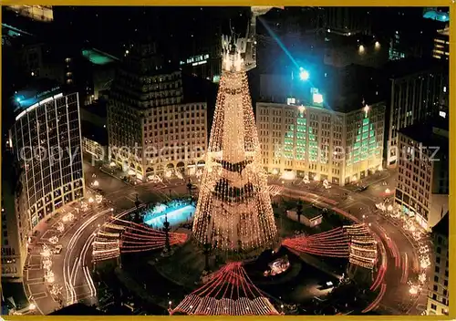 AK / Ansichtskarte Indianapolis Christmas of the Circle The Soldiers and Sailors Monument 