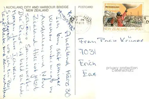 AK / Ansichtskarte Auckland City and Harbour Bridge Air view Auckland