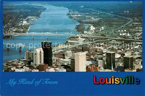 AK / Ansichtskarte Louisville_Kentucky Aerial view 