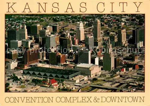 AK / Ansichtskarte Kansas_City_Missouri Convention Complex and Downtown Aerial view 