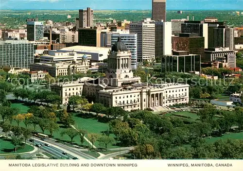 AK / Ansichtskarte Manitoba Legislative Building and Downtown Winnipeg Manitoba
