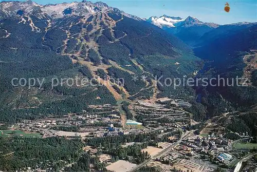AK / Ansichtskarte Whistler Aerial view of Whistler Village and Blackcomb Mountain Whistler