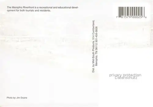 AK / Ansichtskarte Memphis_Tennessee The Memphis Riverfront Aerial view 