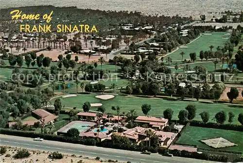 AK / Ansichtskarte Palm_Springs Aerial view Home of Frank Sinatra 