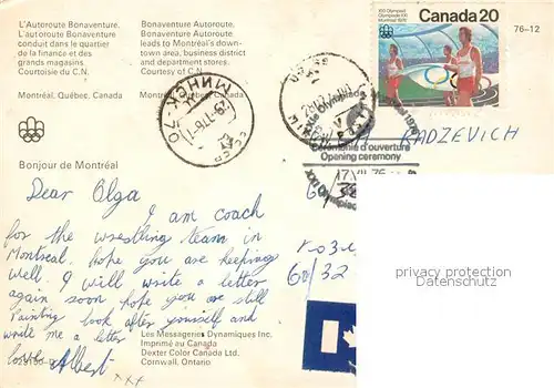 AK / Ansichtskarte Montreal_Quebec Aerial view Montreal Quebec