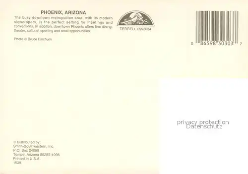 AK / Ansichtskarte Phoenix_Arizona Aerial view Phoenix Arizona