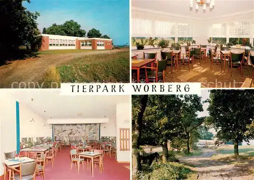 AK / Ansichtskarte Thuele_Friesoythe Tierpark Cafe Worberg Gastraeume Park Thuele_Friesoythe
