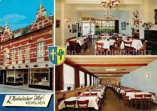 AK / Ansichtskarte Kevelaer Rheinischer Hof Gastwirtschaft Gastraeume Kevelaer