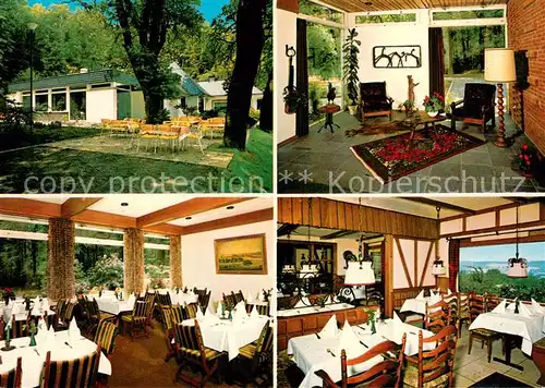 AK / Ansichtskarte Neheim Huesten Waldhaus Drei Baenke Rodelhaus Gastraeume Terrasse Neheim Huesten