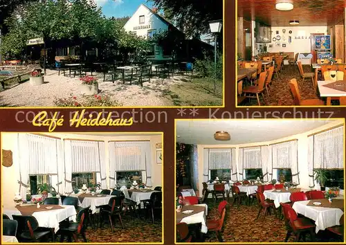 AK / Ansichtskarte Nettetal Cafe Restaurant Heidehaus Freiterrasse Gastraeume Nettetal