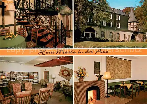 AK / Ansichtskarte Wermelskirchen Haus Maria in der Aue Gaststube Kaminzimmer Treppe Wermelskirchen