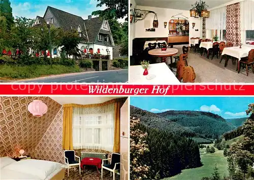 AK / Ansichtskarte Crottorf Hotel Restaurant Wildenburger Hof Gaststube Zimmer Panorama Crottorf