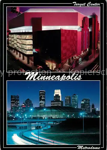 AK / Ansichtskarte Minneapolis_Minnesota Target Center Metrodome 