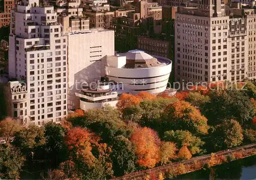AK / Ansichtskarte New_York_City Solomon R Guggenheim Museum Aerial view New_York_City