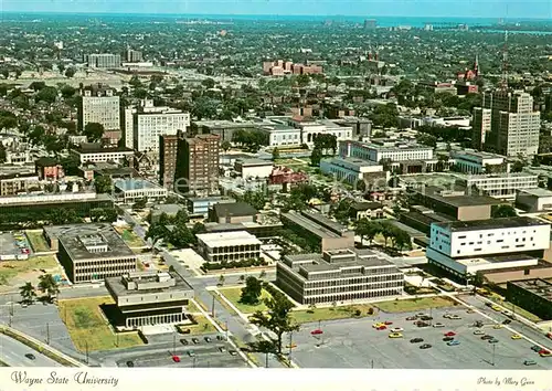 AK / Ansichtskarte Detroit_Michigan Wayne State University and Cultural Center aerial view 