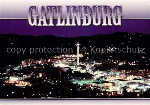 AK / Ansichtskarte Gatlinburg Nighttime in the Gateway 
