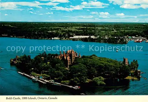 AK / Ansichtskarte Ontario__Canada Boldt Castle 1000 Islands aerial view 
