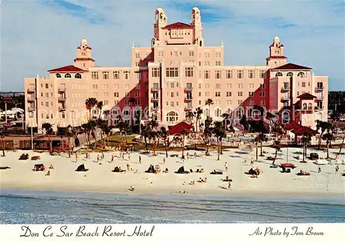 AK / Ansichtskarte St_Petersburg_Florida Don Ce Sar Beach Resort Hotel aerial view 
