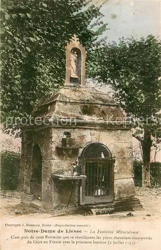 AK / Ansichtskarte Notre_Dame_de_Liesse La Fontaine Miraculeuse Notre_Dame_de_Liesse